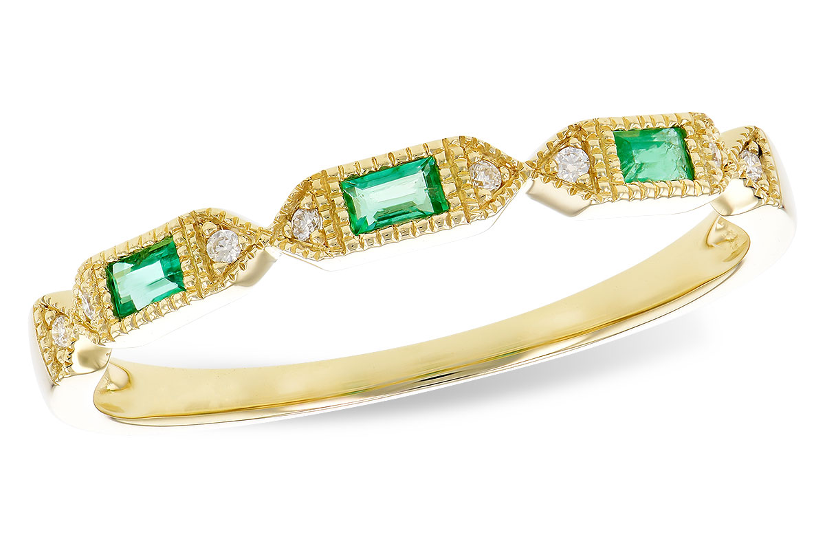 A319-18843: LDS WED RG .10 EMERALD .12 TGW