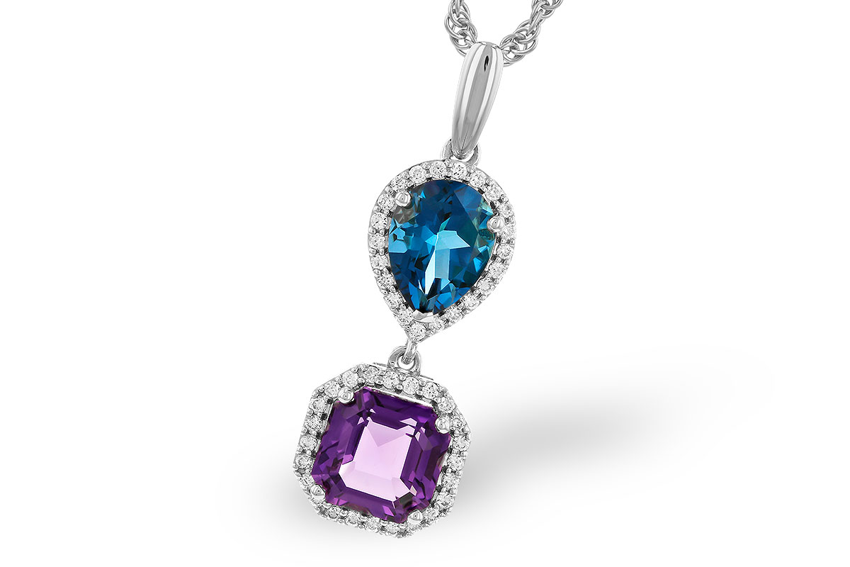 A319-23398: NECKLACE 2.50 SEMI-PREC (AMY,LBT) 2.66 TGW