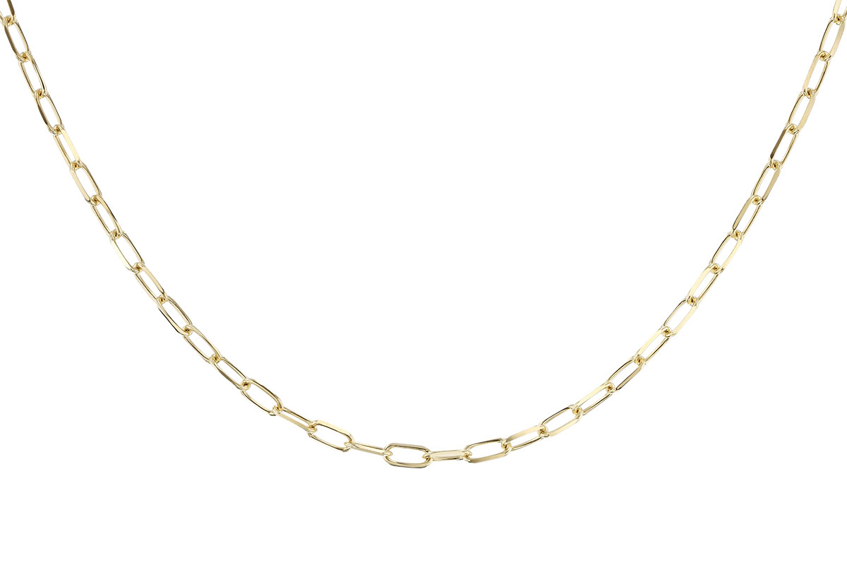 A319-24334: PAPERCLIP MD (18IN, 3.10MM, 14KT, LOBSTER CLASP)