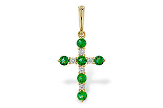 A320-11598: PENDANT .27 TW EMERALD .35 TGW