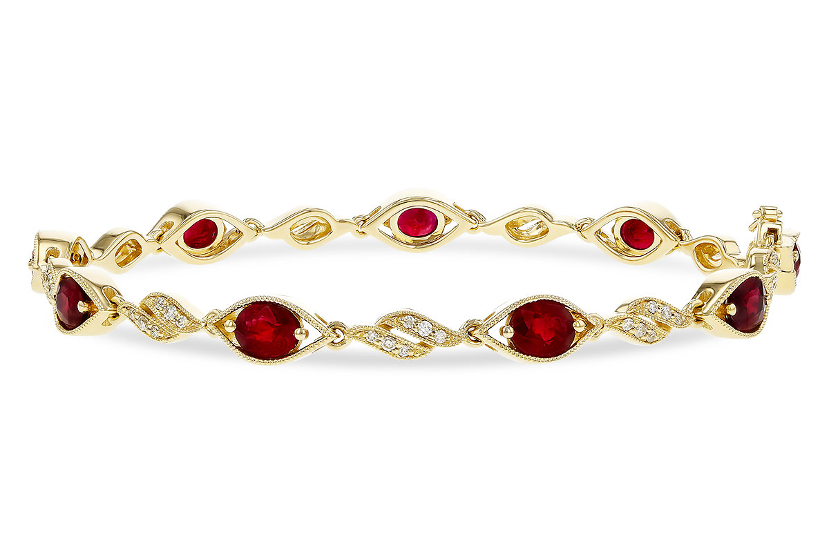 A320-11634: BRACELET 3.68 RUBY 3.92 TGW (7")