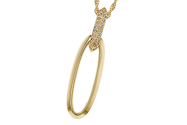 A320-13370: NECKLACE .10 TW