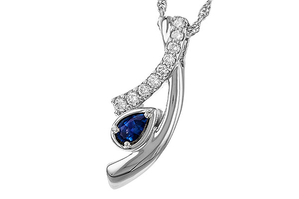 A320-15189: NECKLACE .23 SAPP .40 TGW (5x3 SAPP)