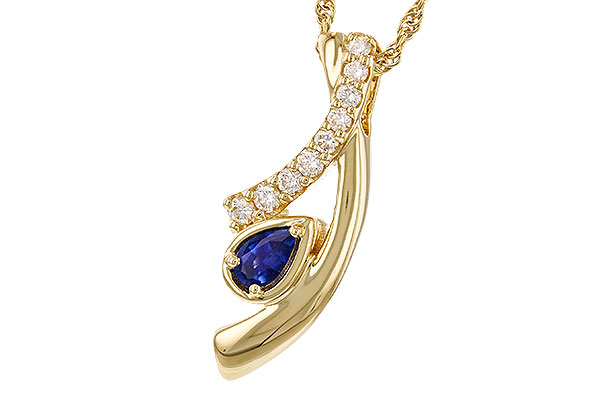 A320-15189: NECKLACE .23 SAPP .40 TGW (5x3 SAPP)