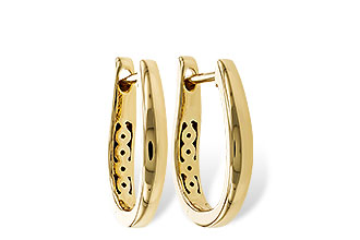 A320-15252: GOLD EARRINGS (15MM)