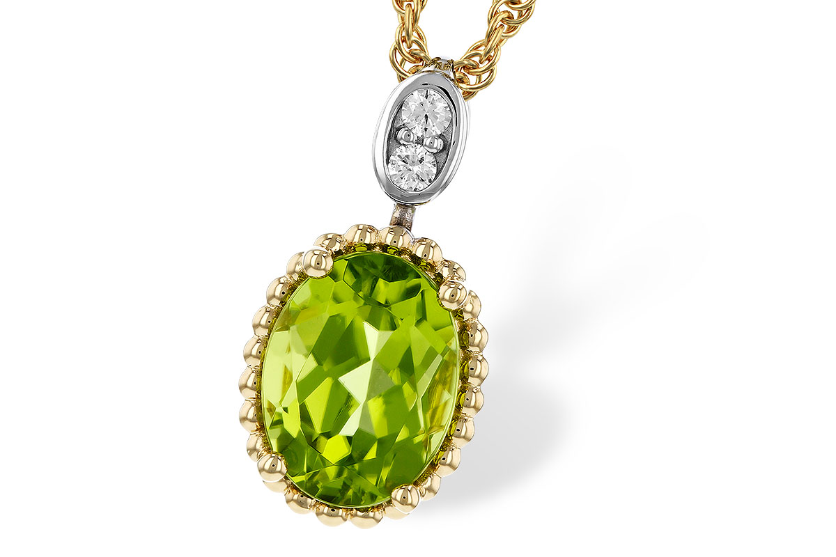 A320-17070: NECKLACE 1.22 PERIDOT 1.25 TGW (8x6MM OV)