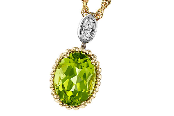 A320-17070: NECKLACE 1.22 PERIDOT 1.25 TGW (8x6MM OV)