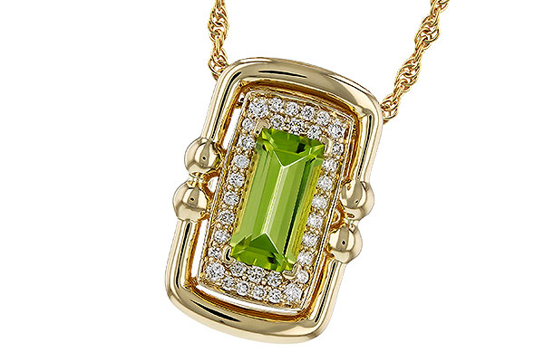 A320-17943: NECKLACE .72 PERIDOT .84 TGW (8x4MM PER)