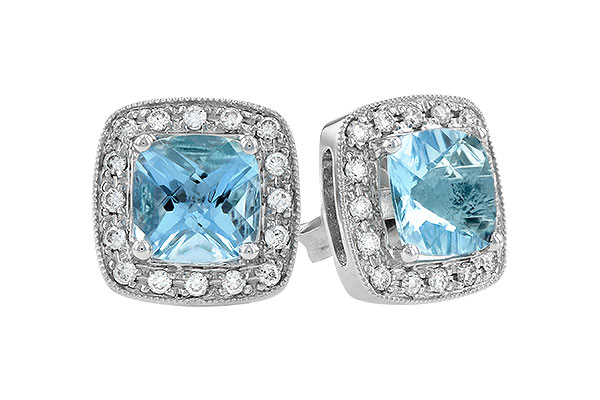 B141-05270: EARRINGS 1.55 AQUA 1.75 TGW