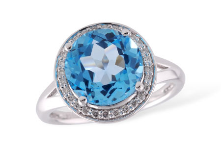 B232-85270: LDS RG 4.17 BLUE TOPAZ 4.32 TGW