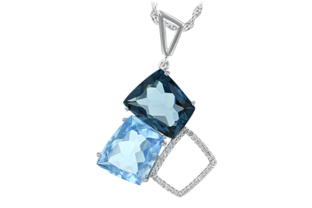 B233-79761: NECK 10.60 BLUE TOPAZ 10.73 TGW