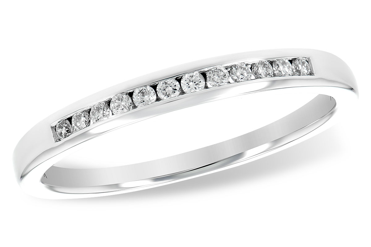 B233-80698: LDS WED RG .12 TW (12 STONES)