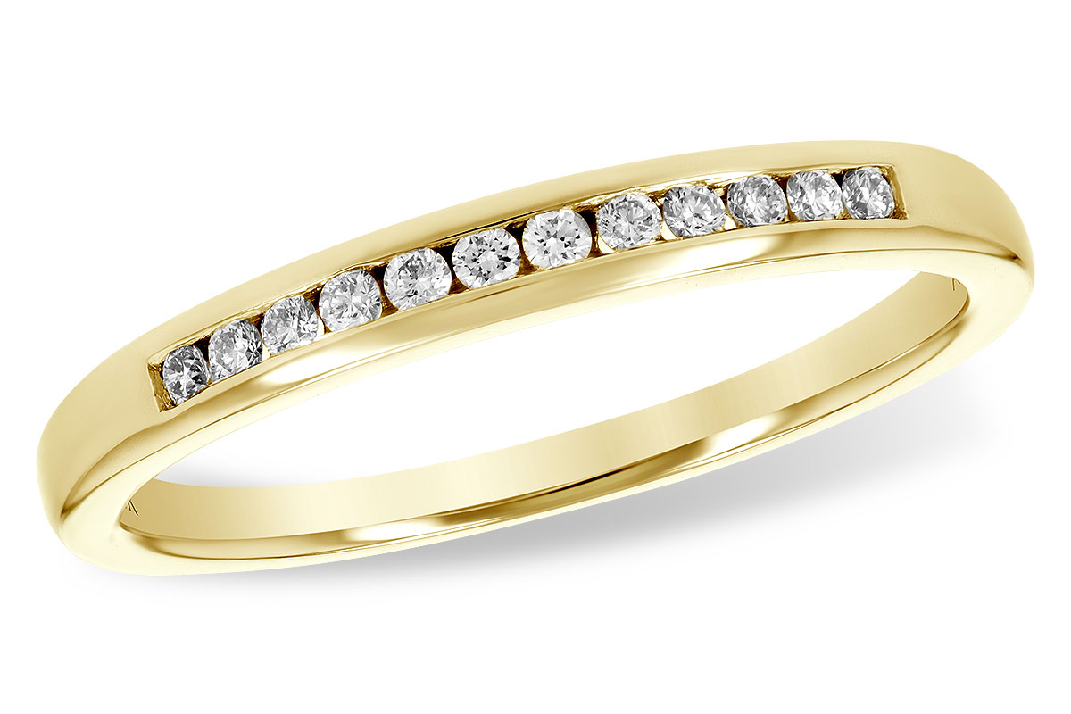 B233-80698: LDS WED RG .12 TW (12 STONES)