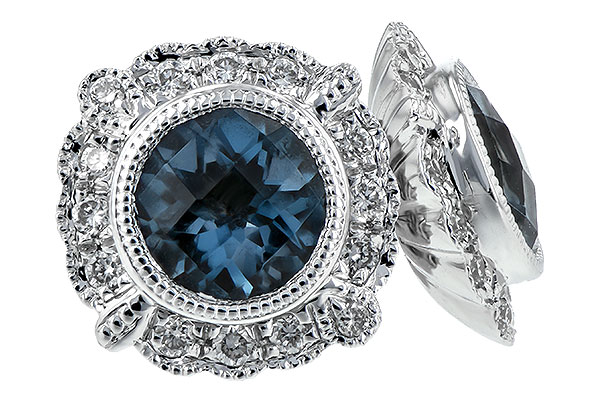 B234-66116: EARR 1.03 BLUE TOPAZ 1.17 TGW