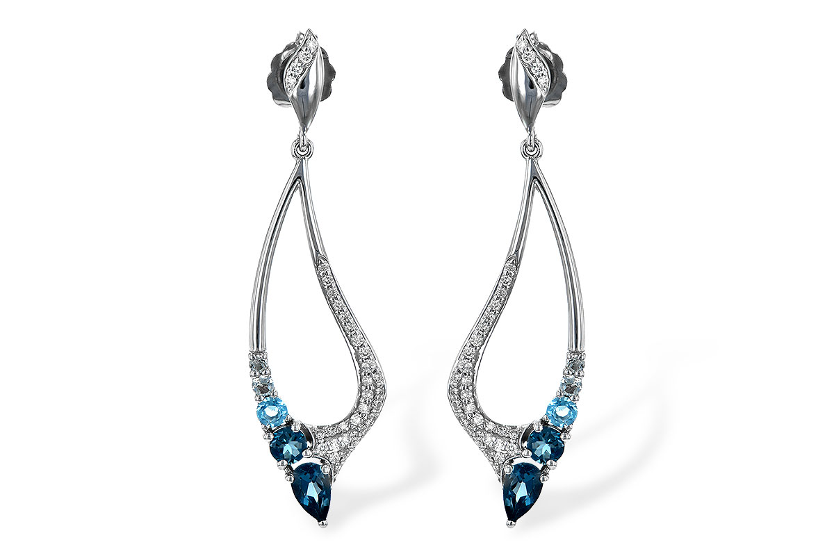B234-70652: EARR .98 BLUE TOPAZ 1.25 TGW