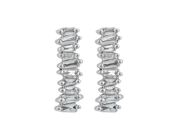B235-58907: EARR .21 TW BAGUETTES