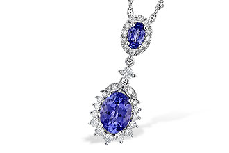 B235-60725: NECK 1.26 TW TANZANITE 1.60 TGW