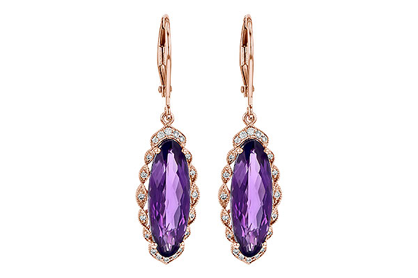 B235-62461: EARR 4.75 AMETHYST 4.90 TGW
