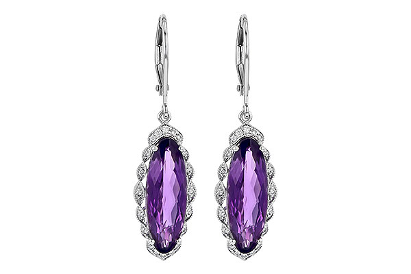 B235-62461: EARR 4.75 AMETHYST 4.90 TGW