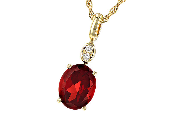 B235-62543: NECK 2.90 GARNET 2.93 TGW (10x8MM GAR)
