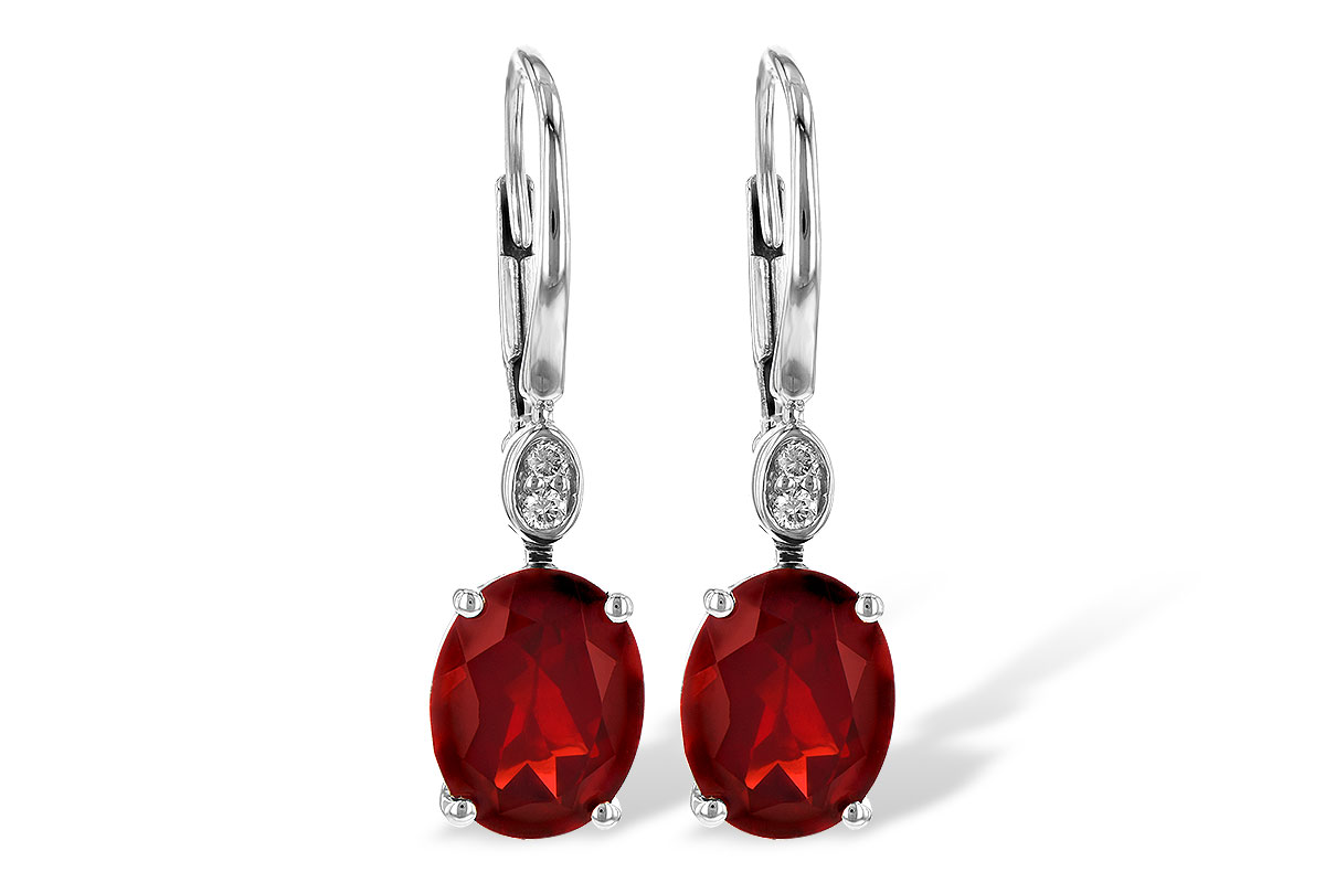 B235-63379: EARR 3.45 TW GARNET 3.50 TGW (9x7MM GAR)