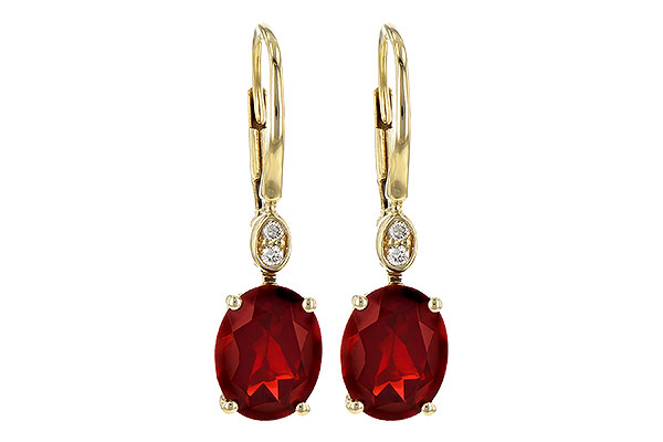 B235-63379: EARR 3.45 TW GARNET 3.50 TGW (9x7MM GAR)