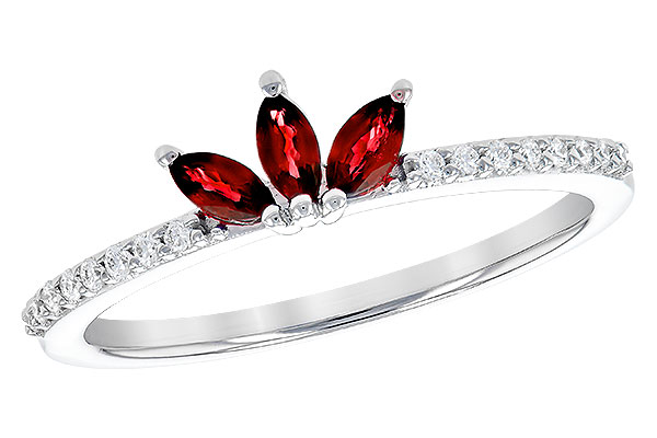 B318-32507: LDS WED RG .28 TW RUBY .36 TGW