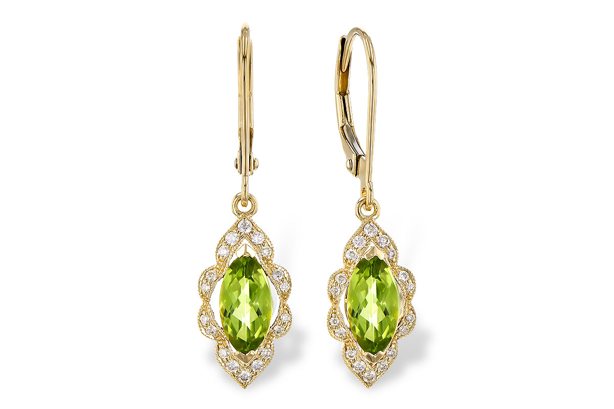B318-34343: EARR 1.25 PERIDOT 1.40 TGW