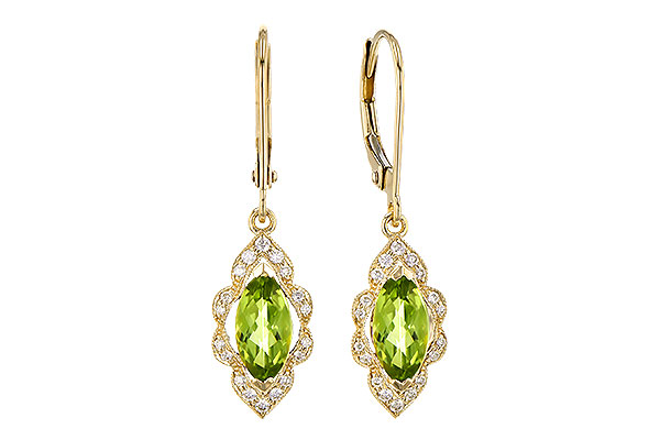 B318-34343: EARR 1.25 PERIDOT 1.40 TGW