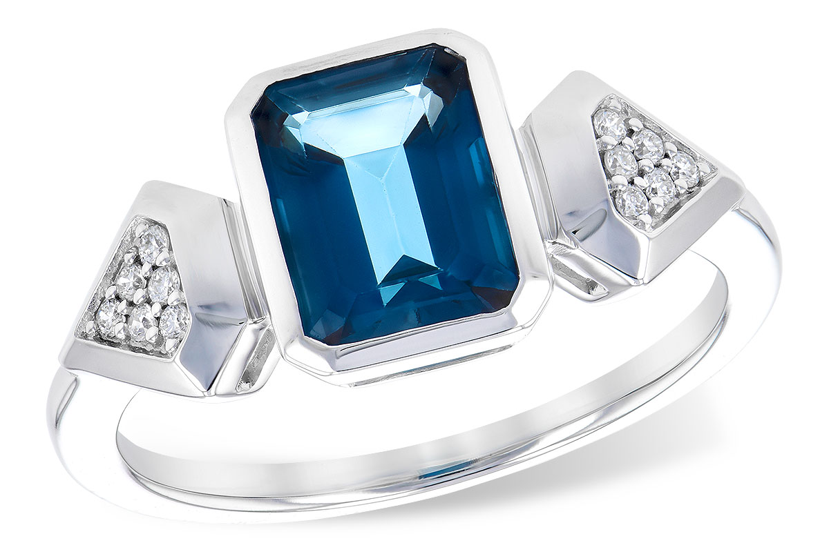 B318-36125: LDS RG 2.03 LONDON BLUE TOPAZ 2.10 TGW