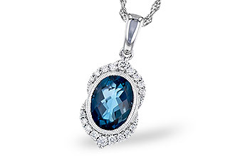 B318-36161: NECK 1.96 LONDON BLUE TOPAZ 2.10 TGW