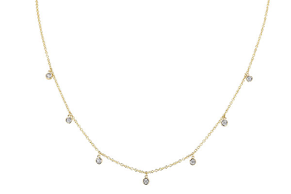 B319-19807: NECKLACE .12 TW (18")
