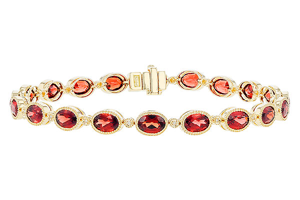 B319-20698: BRACELET 9.22 TW GARNET 9.26 TGW