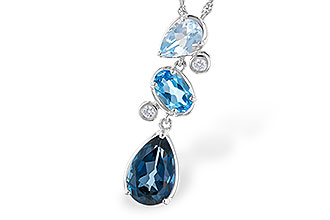 B319-21625: NECK 1.99 TW BLUE TOPAZ 2.02 TGW