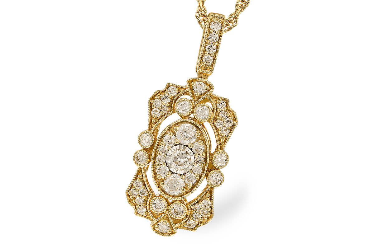B319-23379: M318-33406 NECK IN ALL Y/G .50 TW
