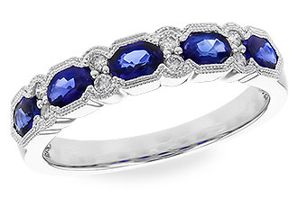 B319-24316: LDS WED RG .92 SAPPHIRE 1.04 TGW (4x3MM SAPP)