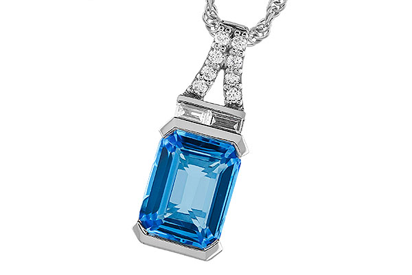 B319-25216: NECK 2.64 LONDON BLUE TOPAZ 2.80 TGW (9x7MM BT)