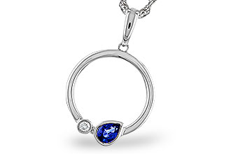 B320-11625: NECKLACE .26 SAPPHIRE .28 TGW