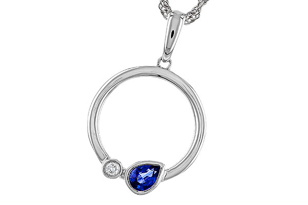 B320-11625: NECKLACE .26 SAPPHIRE .28 TGW