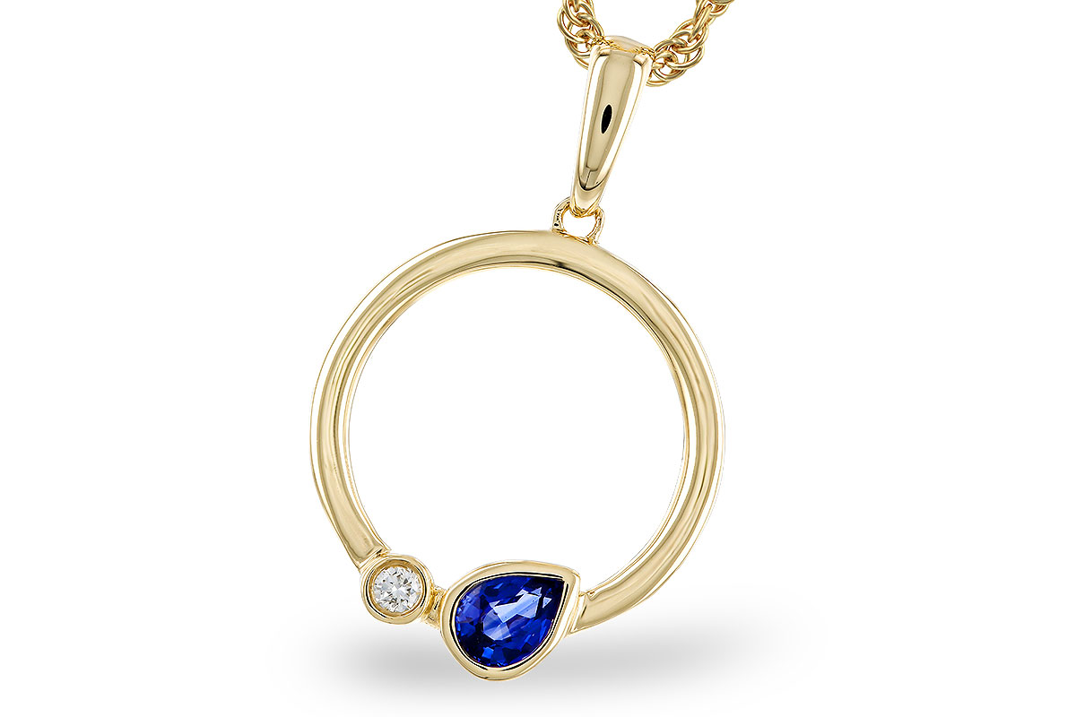 B320-11625: NECKLACE .26 SAPPHIRE .28 TGW