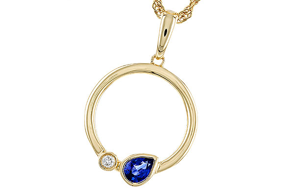 B320-11625: NECKLACE .26 SAPPHIRE .28 TGW