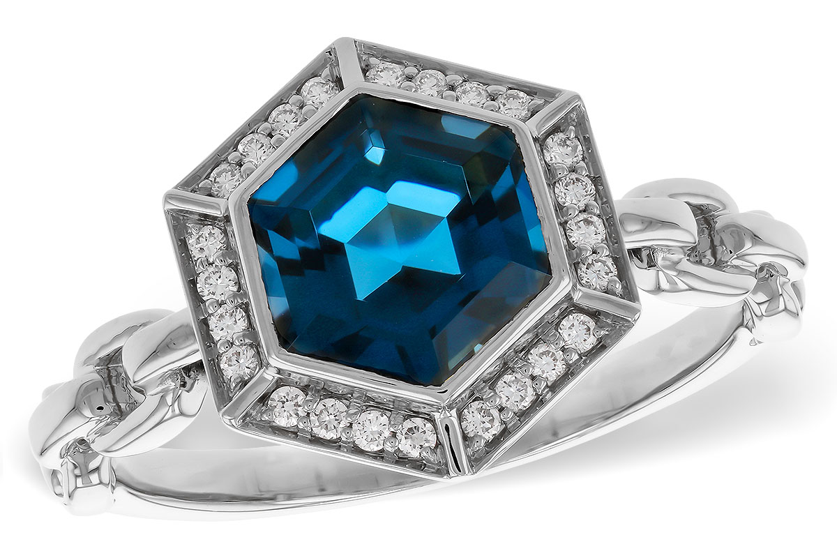B320-15225: LDS RG 2.03 LONDON BLUE TOPAZ 2.14 TGW (7.5MM LBT)