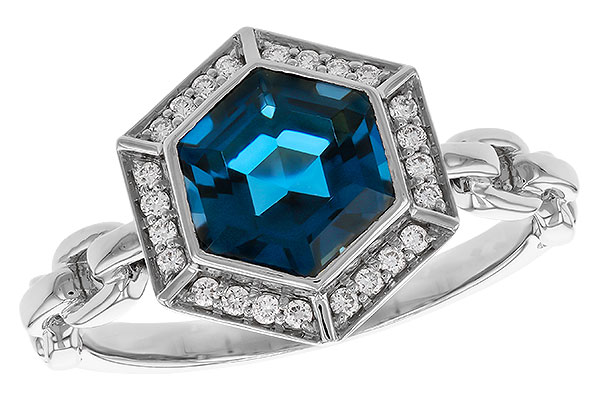 B320-15225: LDS RG 2.03 LONDON BLUE TOPAZ 2.14 TGW (7.5MM LBT)