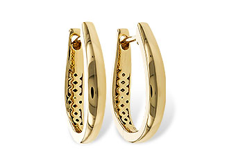 B320-15261: GOLD EARRINGS (17MM)