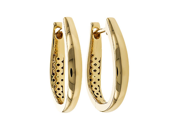 B320-15261: GOLD EARRINGS (17MM)
