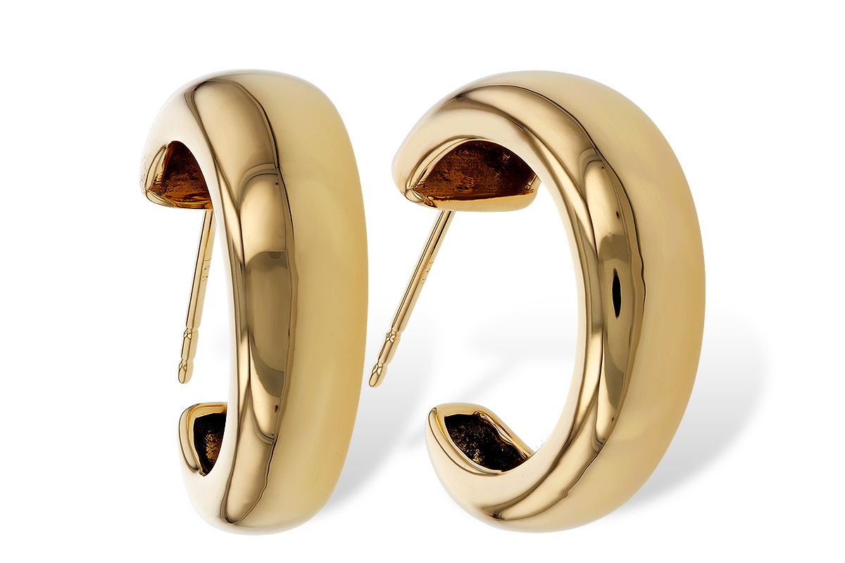 B320-17016: GOLD EARRINGS (20MM)