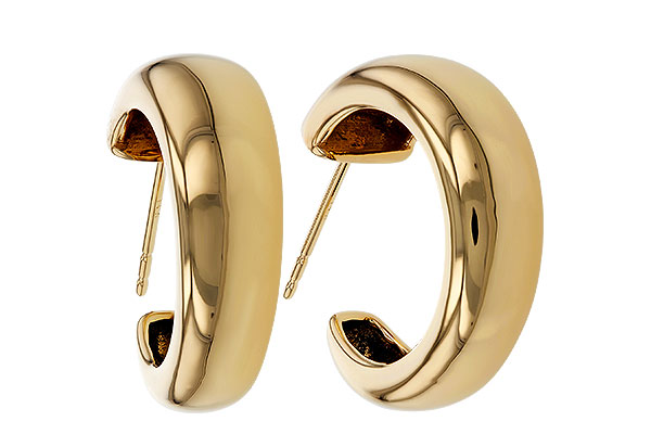 B320-17016: GOLD EARRINGS (20MM)