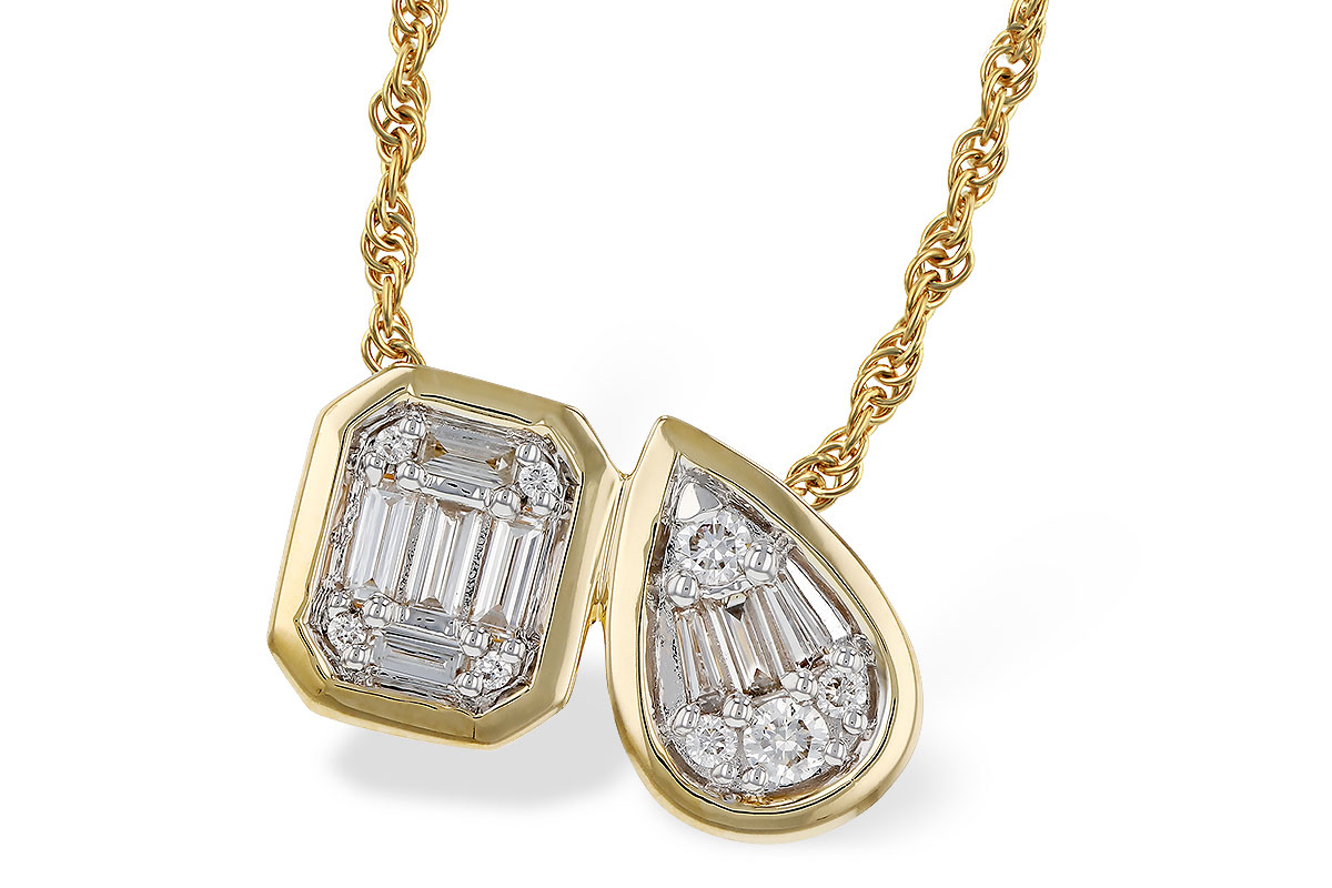 B320-17061: NECKLACE .17 BAG .25 TW