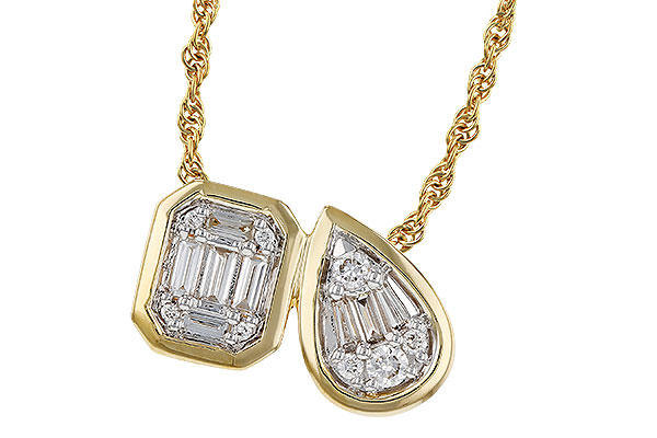 B320-17061: NECKLACE .17 BAG .25 TW