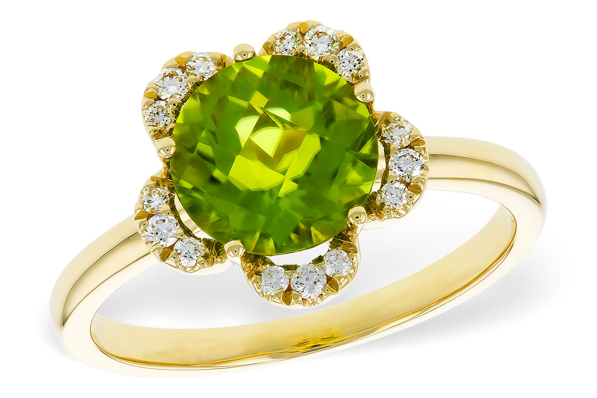 B320-17925: LDS RG 2.16 PERIDOT 2.28 TGW (8MM RD)